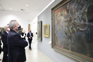 Wernisaż wystawy „Vilhelm Hammershøi. Światło i cisza”. Wizyta wicepremiera Glińskiego w Muzeum Narodowym w Poznaniu. Wystawa została zorganizowana we współpracy z muzeami Danii, Francji, Norwegii i Niemiec