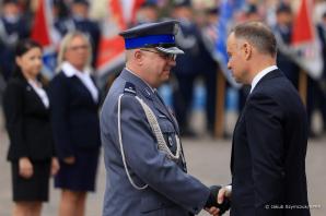 [VIDEO] Prezydent RP na obchodach Święta Policji